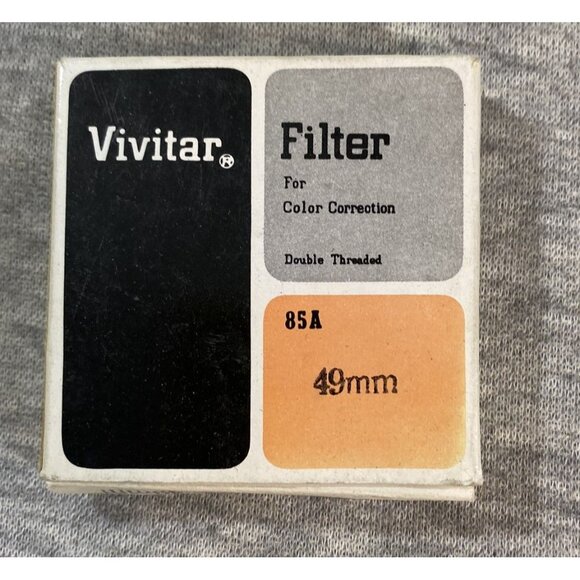 Vivitar Camera Lens Filters 49mm Often Used As Orange - Picture 1 of 9